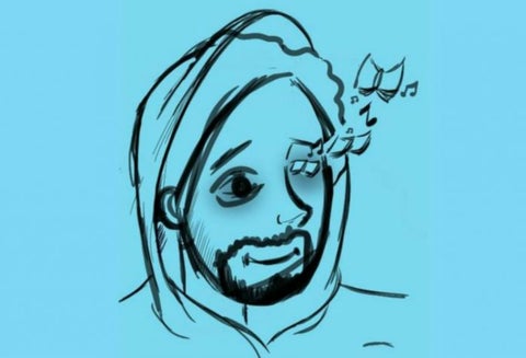 La ilustración que hizo uno de los compañeros de Esteban Mosquera