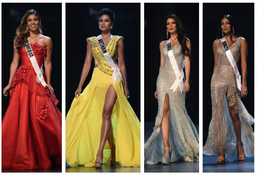 Favoritas traje de gala en Miss Universo 2018