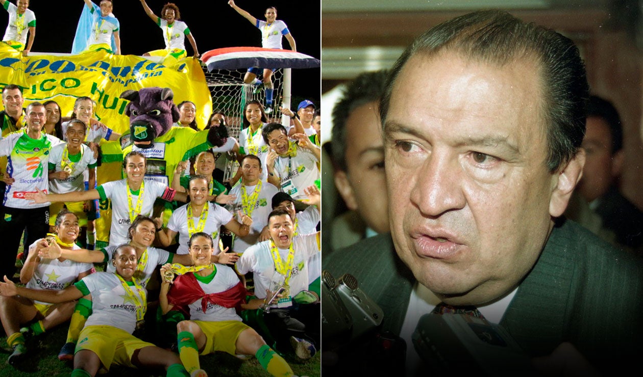 Gabriel Camargo, máximo directivo del Deportes Tolima, cuestionando la Liga Femenina