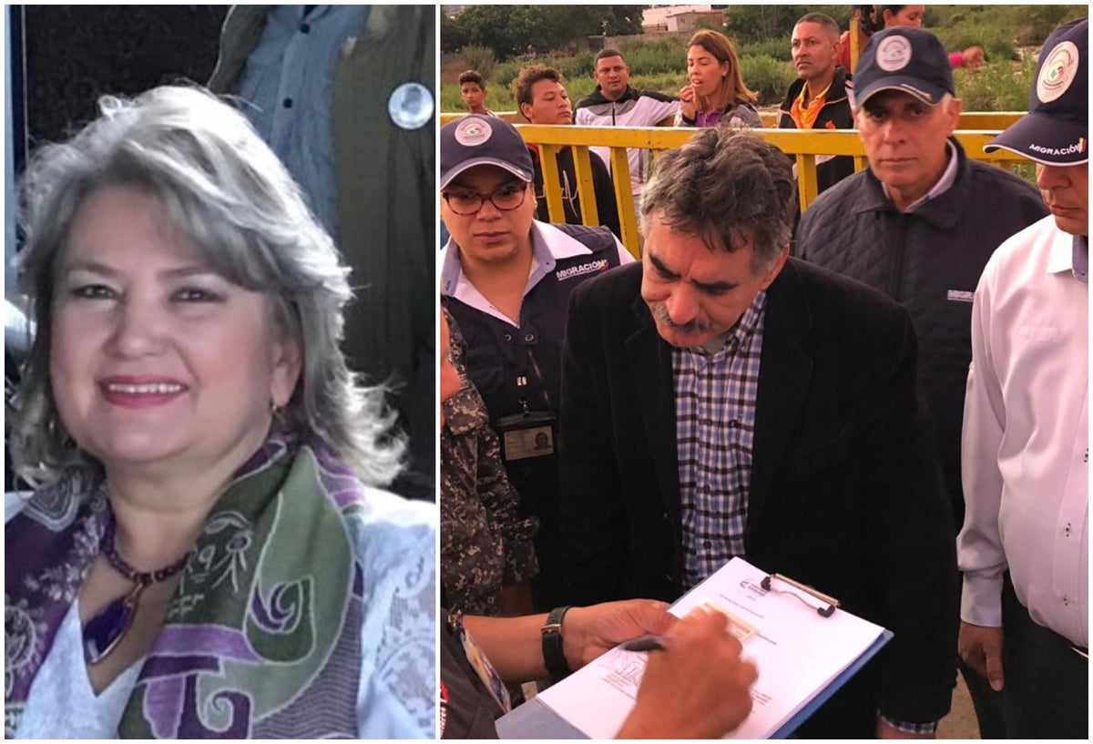 Gloria Flórez Schneider y Carlos Manuel Pino García, su esposo expulsado de Colombia