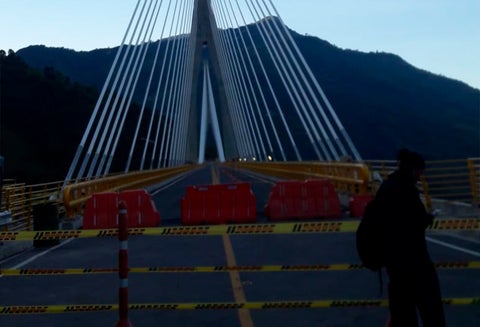 Iniciaron las pruebas de carga en el puente Hisgaura, en Santander.