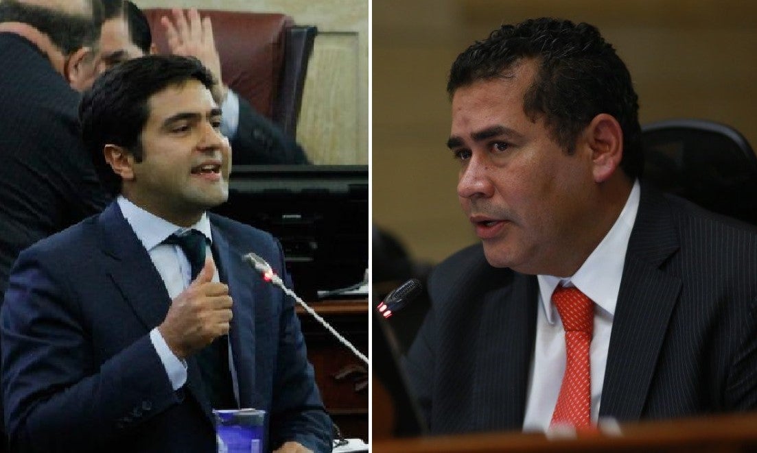 Samuel Hoyos y Carlos Chacón, en la Cámara de Representantes