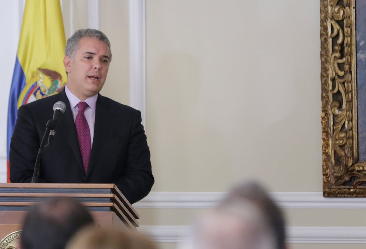Iván Duque, presidente de la República, en la Casa de Nariño