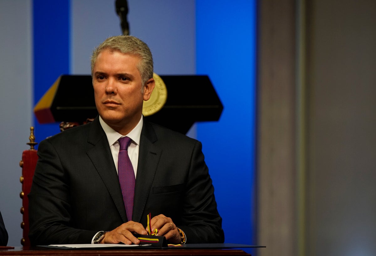 Iván Duque, presidente de la República, en la Casa de Nariño, en Bogotá