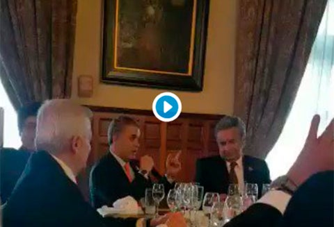 Los presidentes Iván Duque y Lenín Moreno en el marco de su encuentro en Ecuador