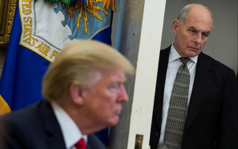 John Kelly y Donald Trump