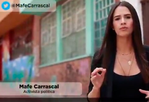 Mafe Carrascal, periodista, twittera, activista política