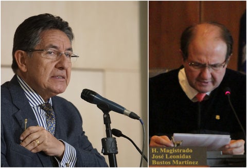 Néstor Humberto Martínez y Leonidas Bustos