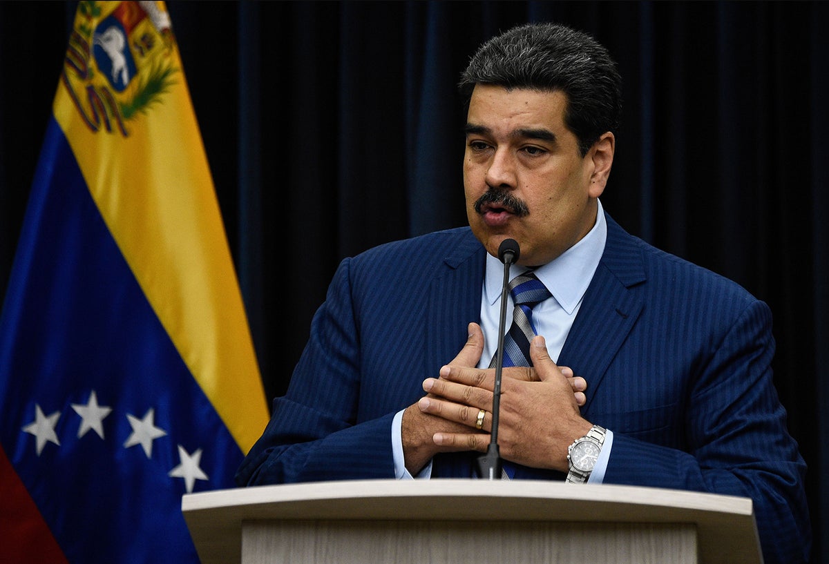 Nicolás Maduro, presidente de Venezuela, en Caracas