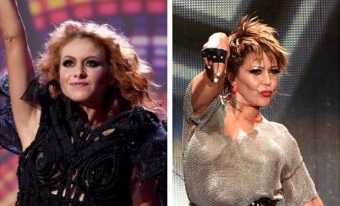 Paulina Rubio y Alejandra Guzmán