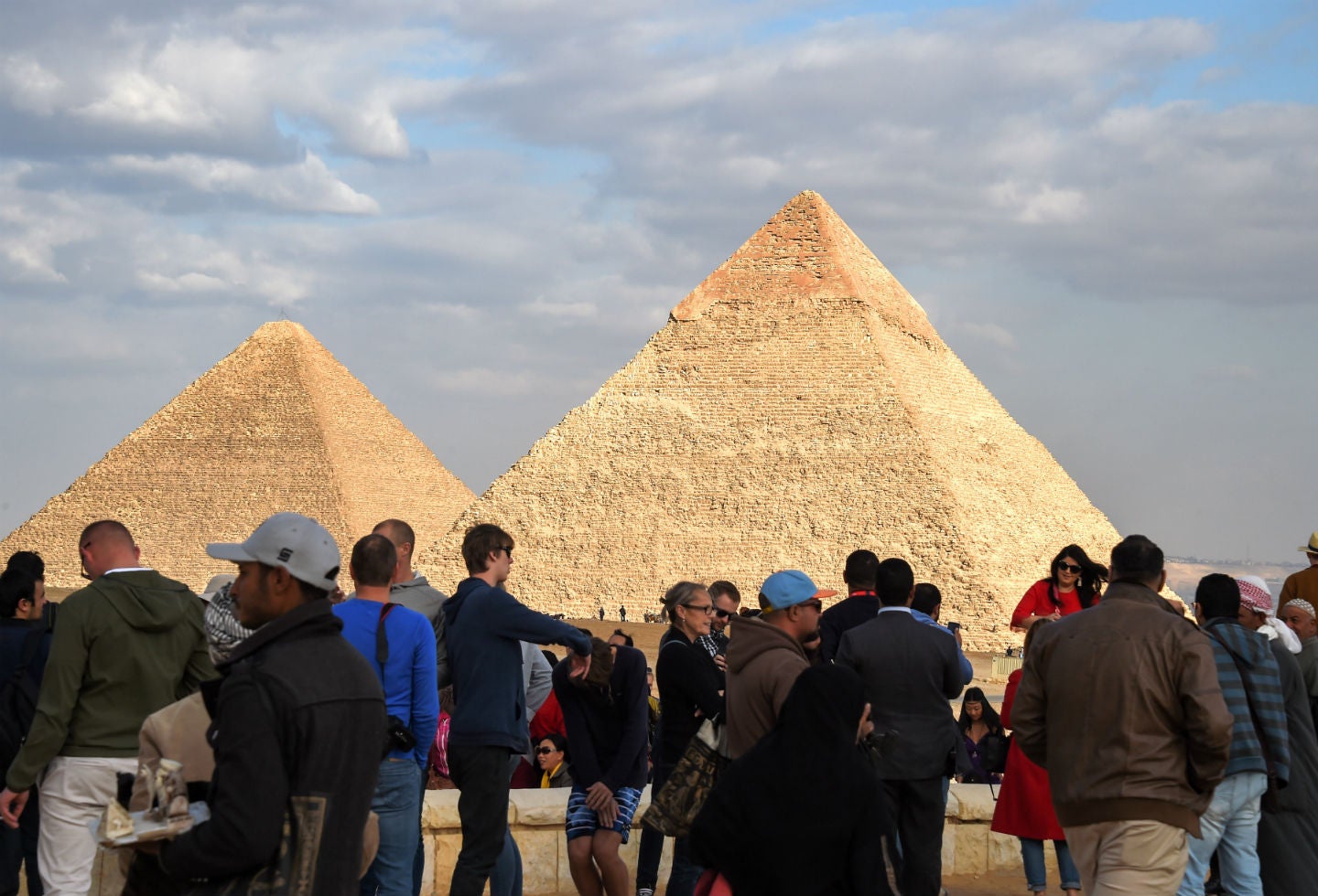 Las pirámides de Guiza, en Egipto