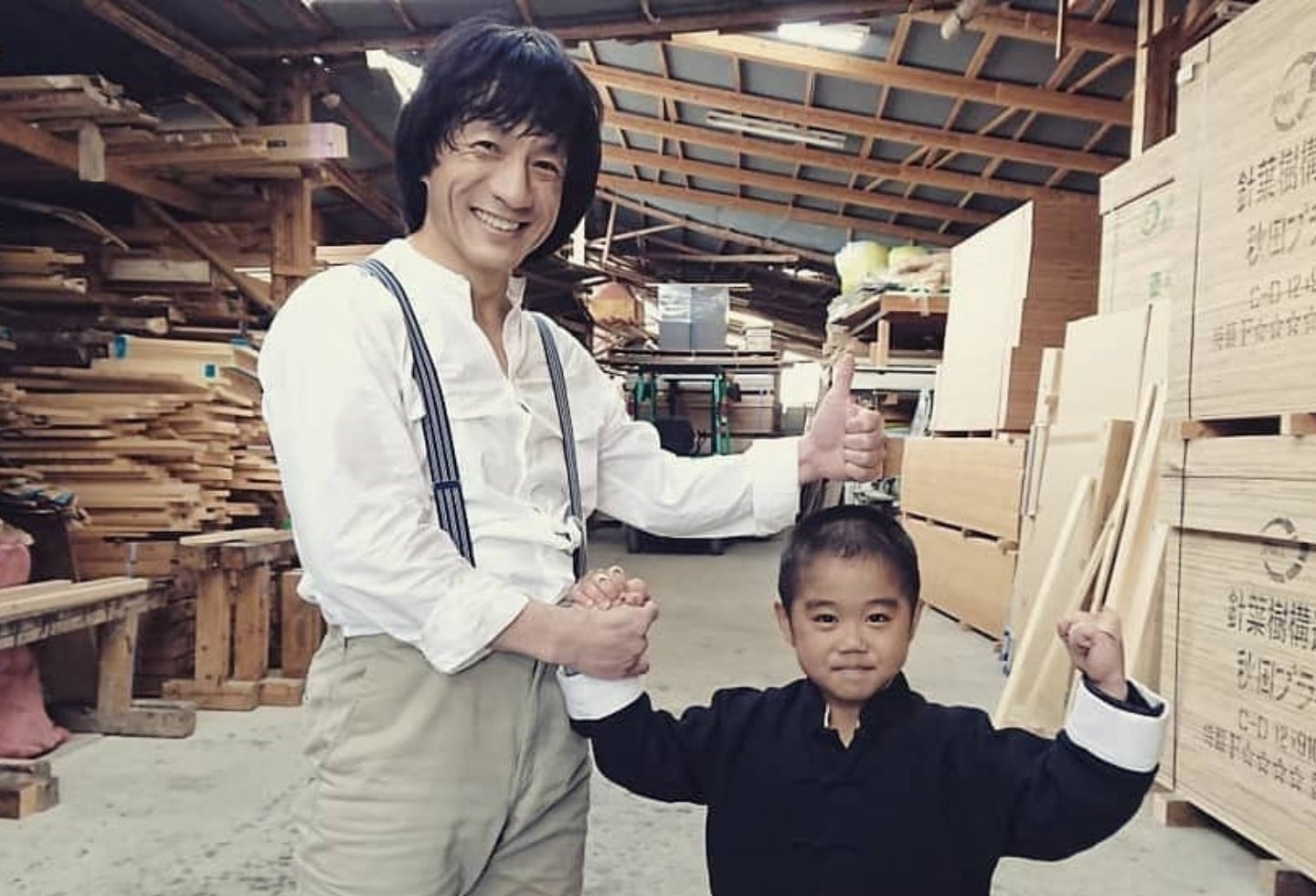 Ryusei Imai y Jackie Chan