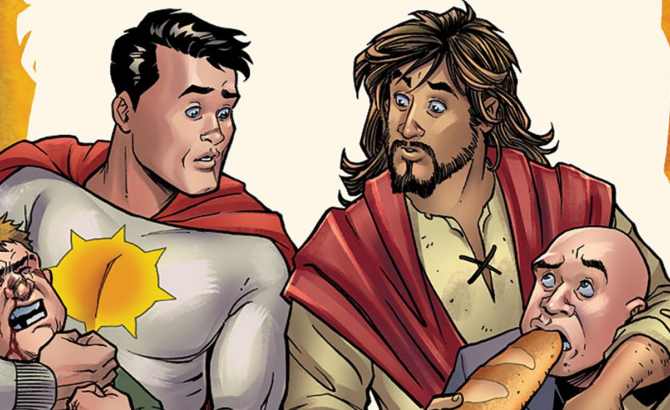 Jesucristo, nuevo súper héroe.