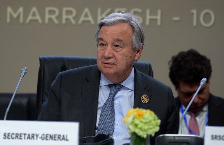 Antonio Guterres, Secretario General de la ONU.