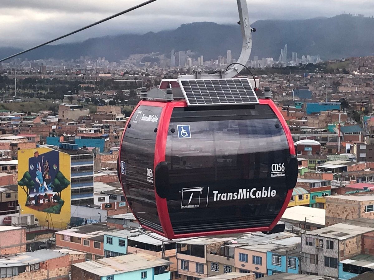 El TransMiCable de la ciudad de Bogotá