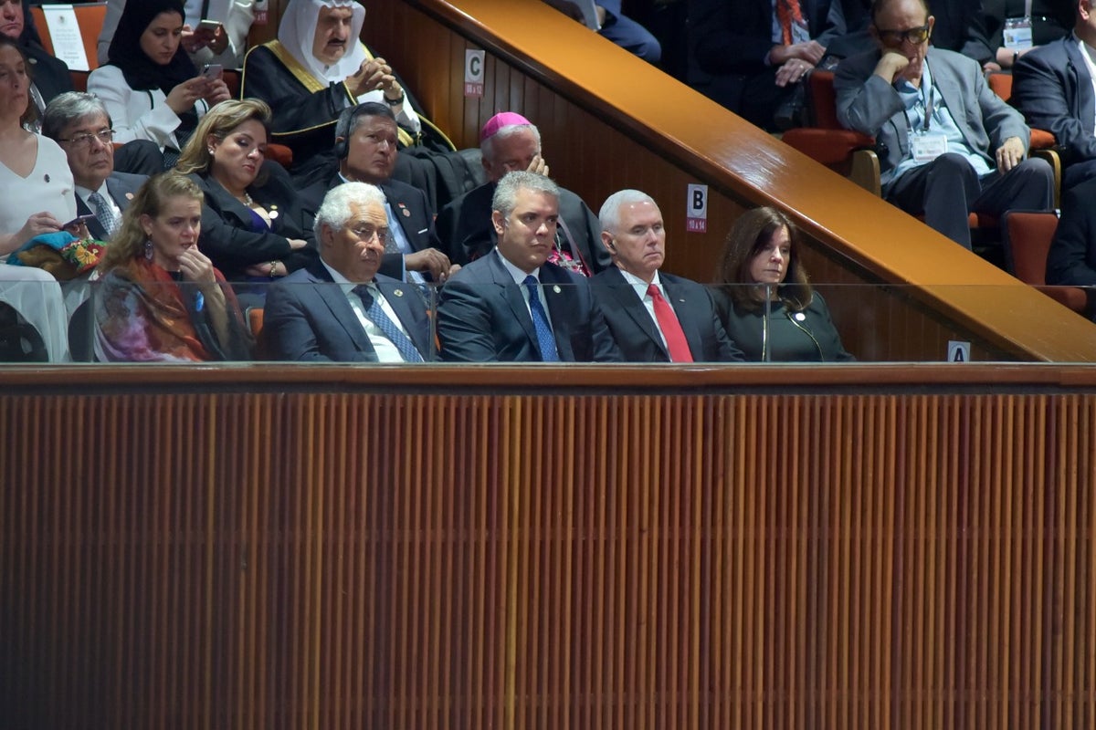 Iván Duque y Mike Pence