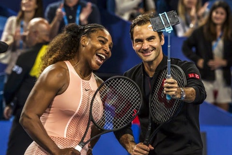 Serena Williams y Roger Federer