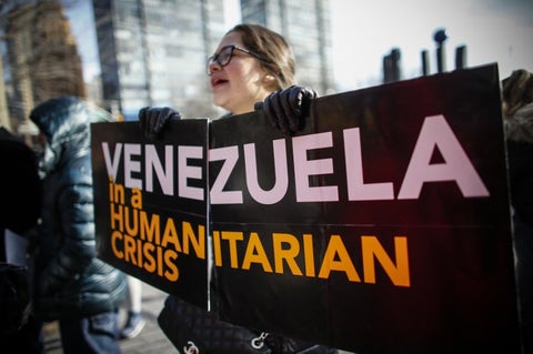 Protestas pro Venezuela en Estados Unidos