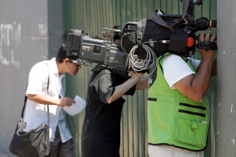 Periodistas prensa