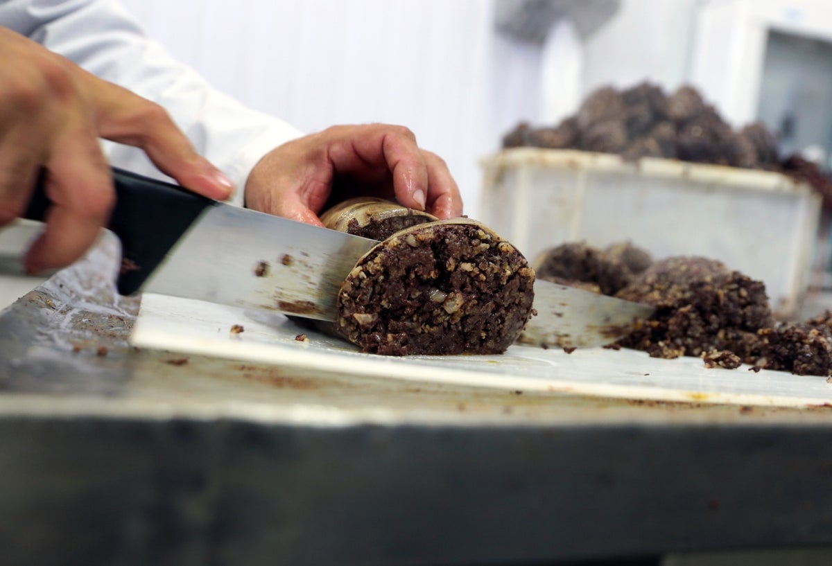 Morcilla con sangre humana