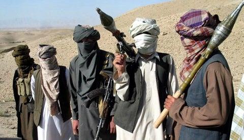 Talibanes en Afganistán.