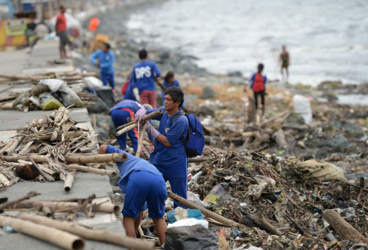 Contaminación del mar en Bahía de Manila