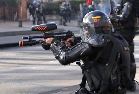 PROTESTAS ESTUDIANTES PARO POLICIA ESMAD