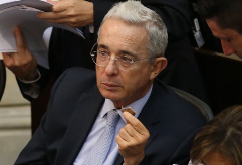 El senador Álvaro Uribe.