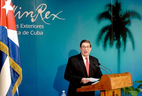 Bruno Rodríguez, canciller cubano