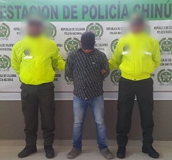 La captura ocurrió en el municipio de Chinú.