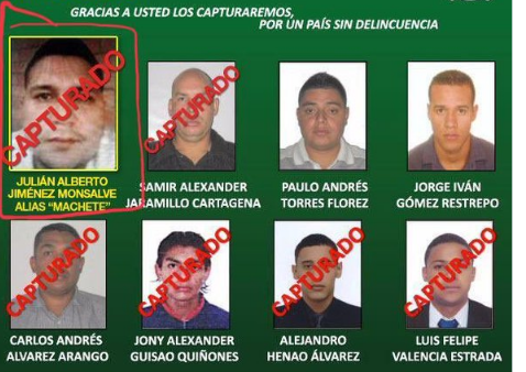 Julián Alberto Monsalve, alias ‘Machete’.