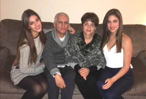 Juliana Peña Delgado, Carlos Mario Peña, Soraida Delgado y Manuela Peña Delgado