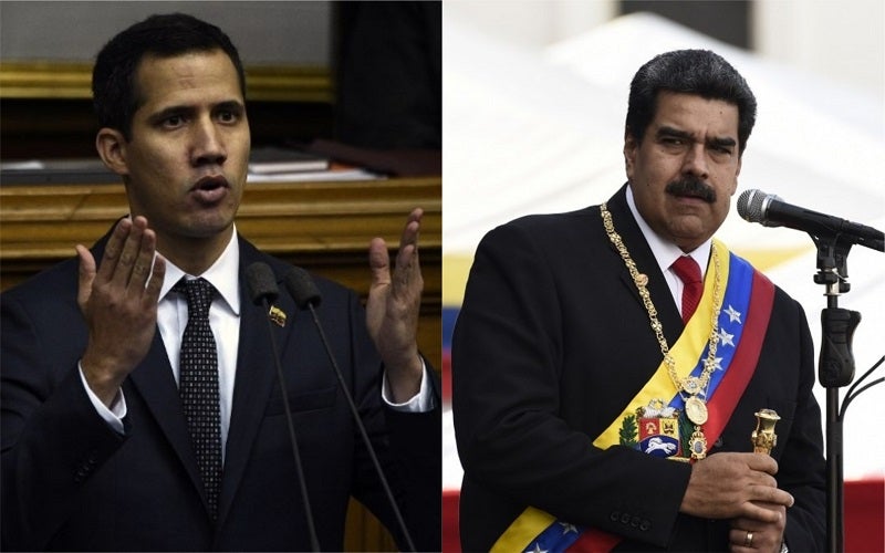 Juan Guaidó y Nicolás Maduro.