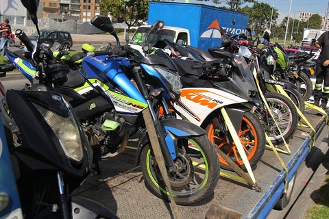 Motocicletas parqueadas