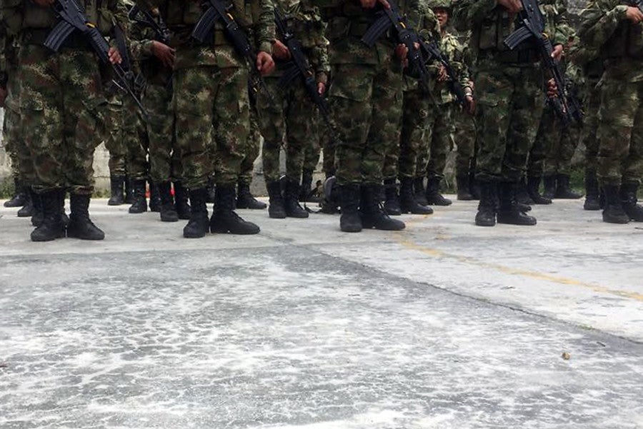 Soldados del Ejército Nacional