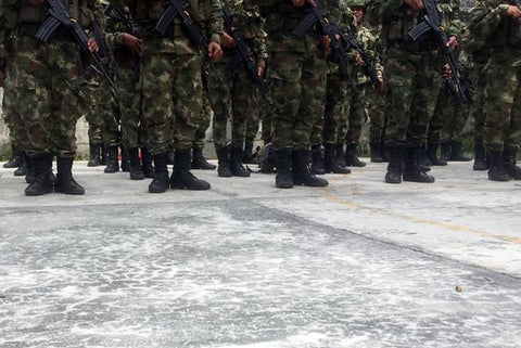 Soldados del Ejército Nacional