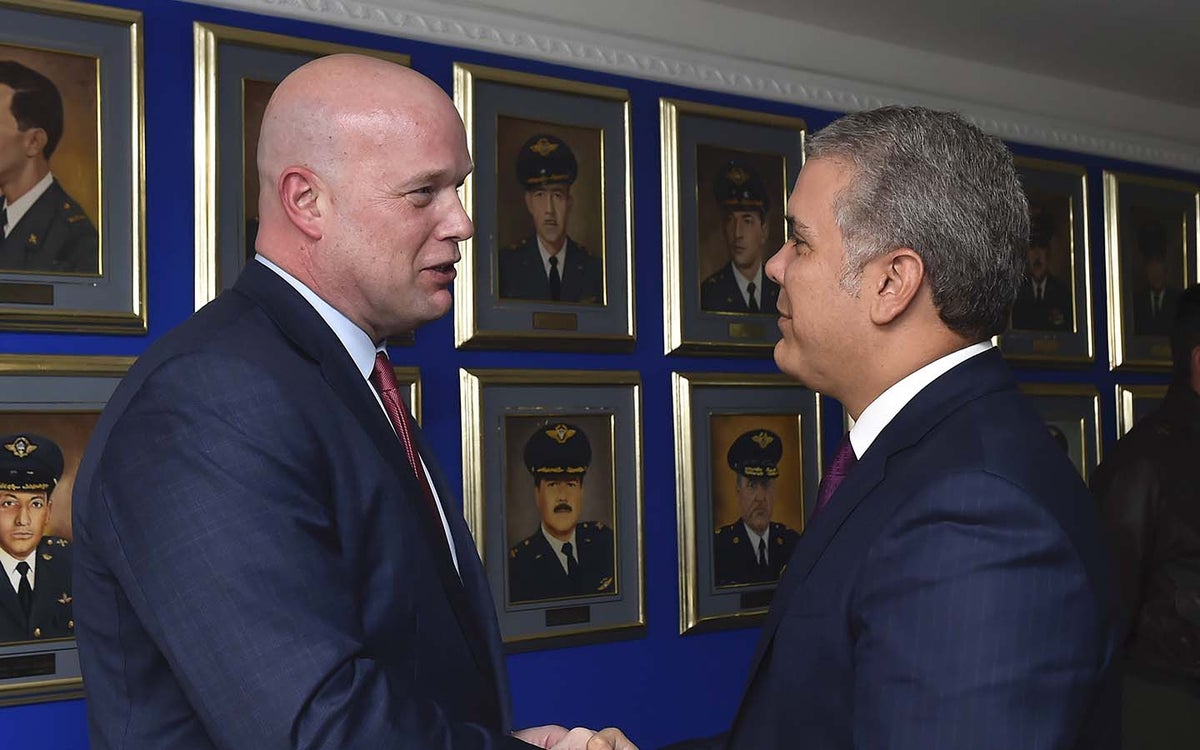 Iván Duque y Matthew Whitaker