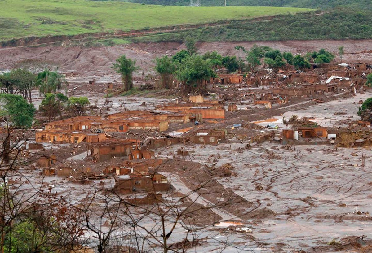 Ruptura de dique en Brasil