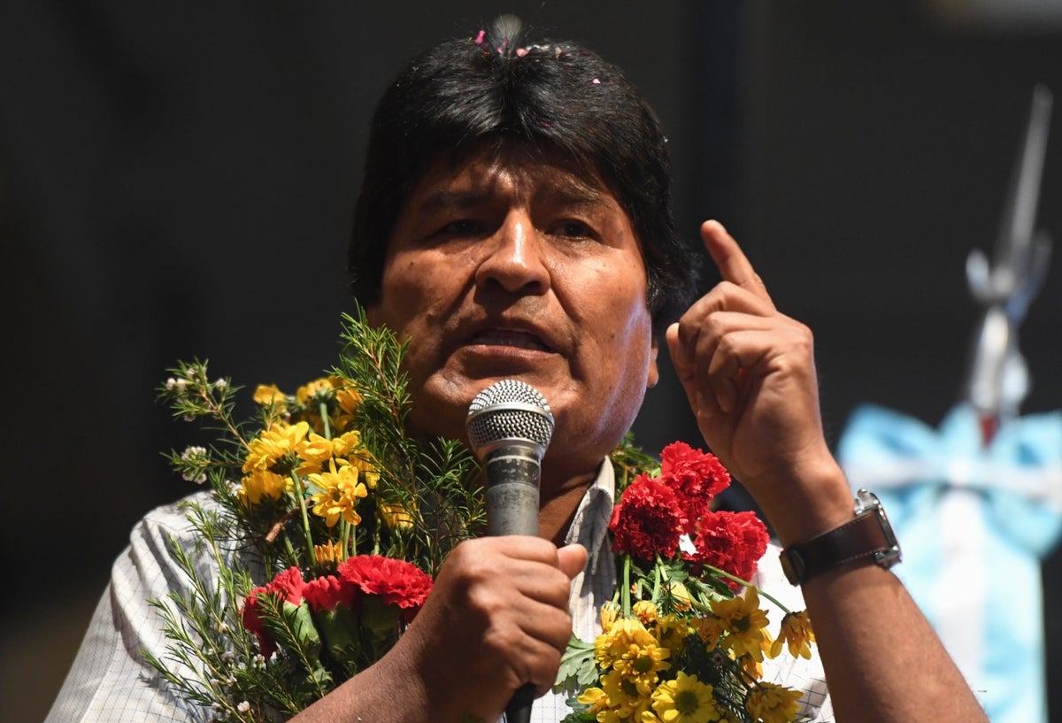 Evo Morales, expresidente de Bolivia