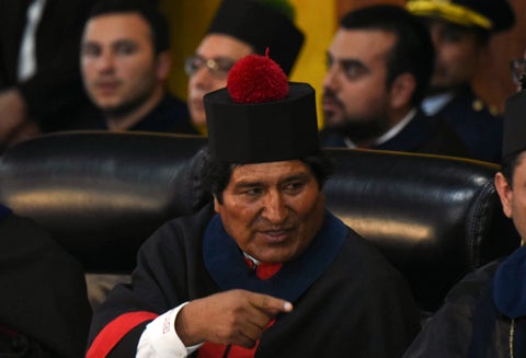 Evo Morales es el primer presidente de origen indígena de Bolivia.