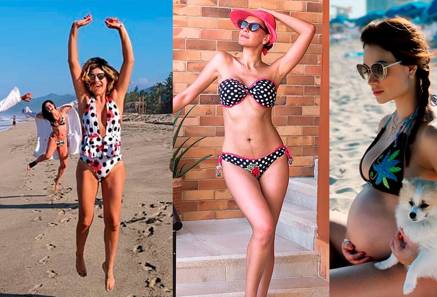 Las famosas colombiana inician el año descansando en bellos lugares