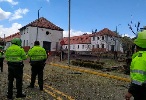 La Escuela General Santander, tras el atentado del 17 de enero de 2019