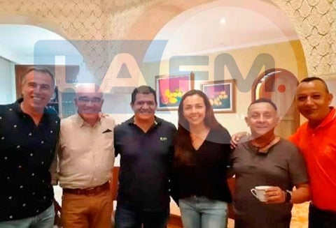 Habib Merheg, en reunión con varios políticos en Colombia