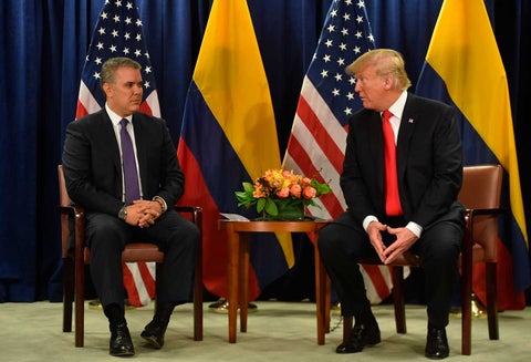 Iván Duque y Trump