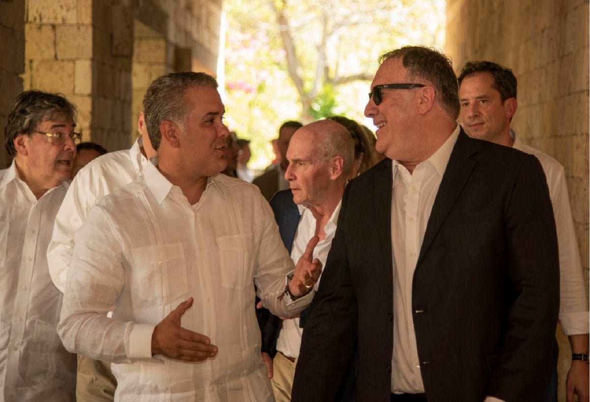 Iván Duque y Mike Pompeo