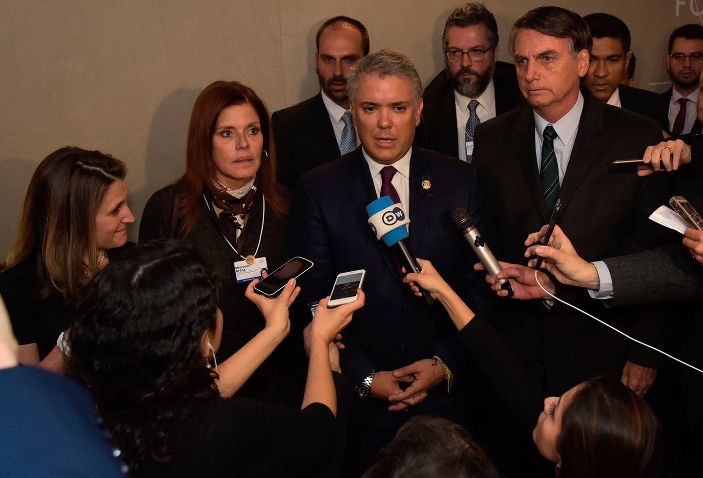 El presidente Iván Duque en Davos (Suiza)