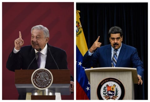 López Obrador y Maduro
