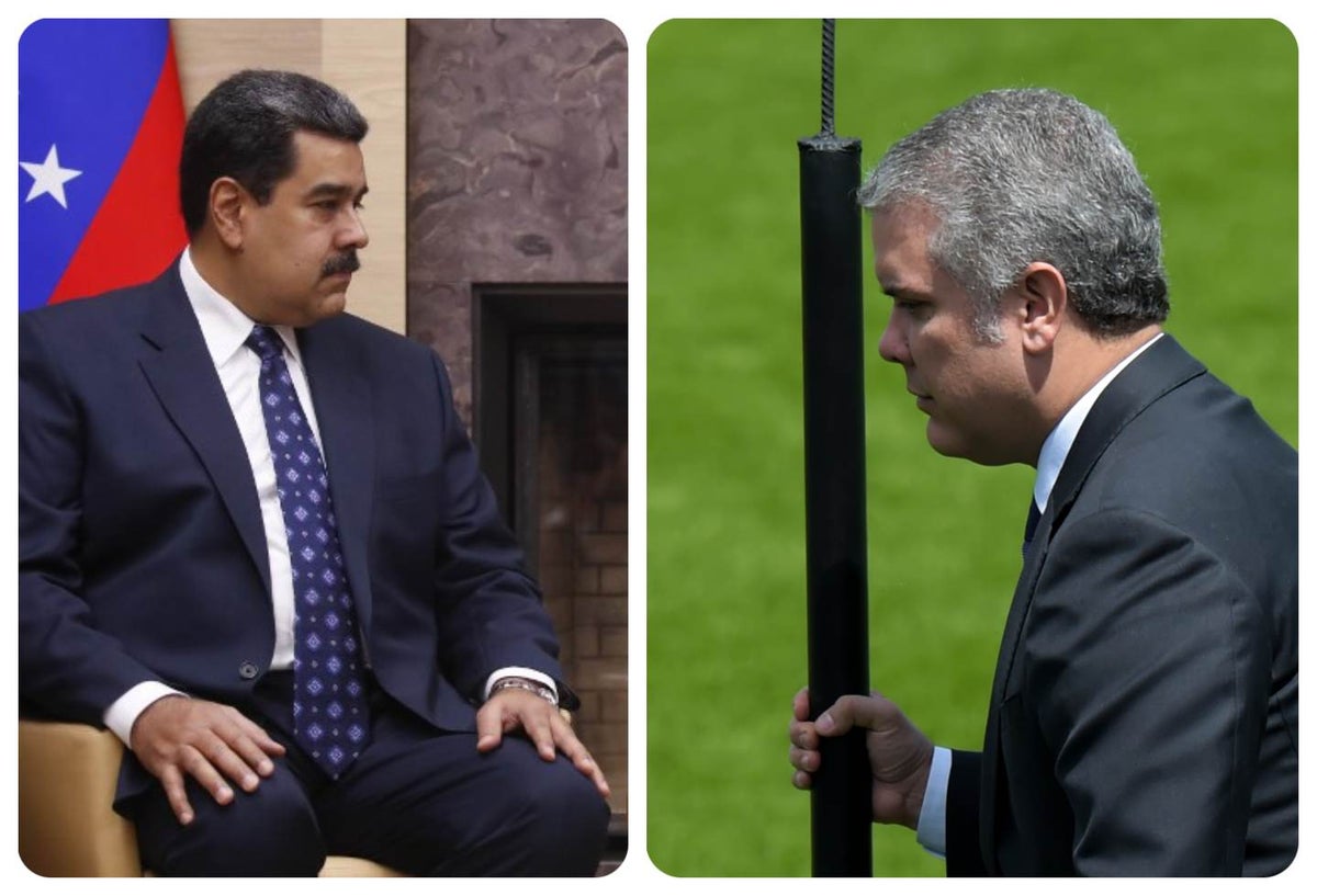 Nicolás Maduro e Iván Duque