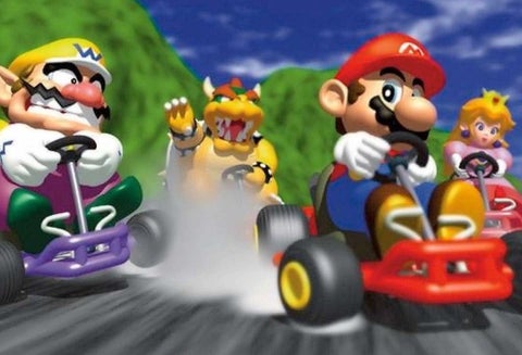 Mario Kart 64, uno de los juegos más populares de la Nintendo 64