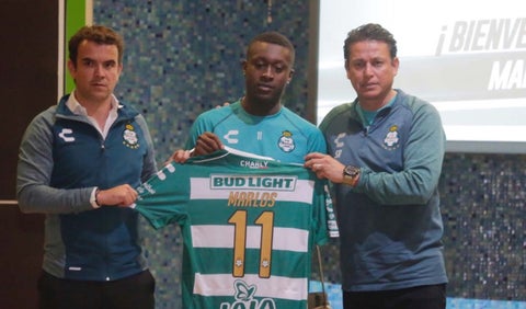 Marlos Moreno, jugador del Santos Laguna